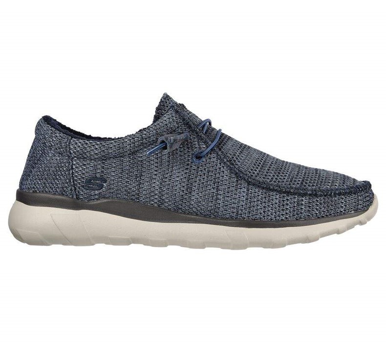 Pánské Mokasíny Skechers Bulger - Zenwick Tmavě Blankyt | EHPORLM-84