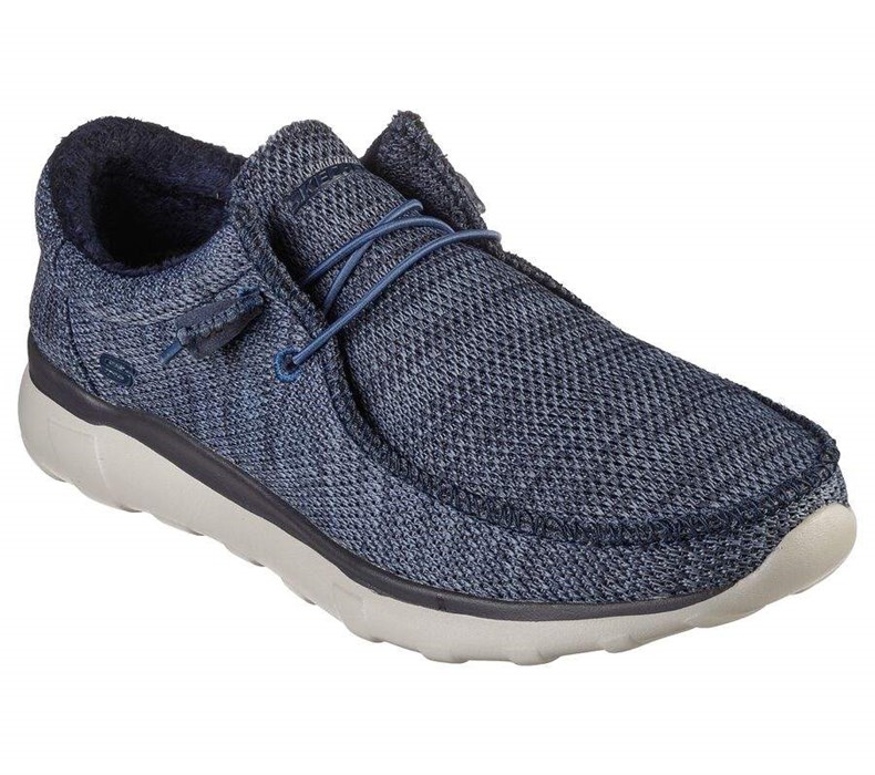 Pánské Mokasíny Skechers Bulger - Zenwick Tmavě Blankyt | EHPORLM-84