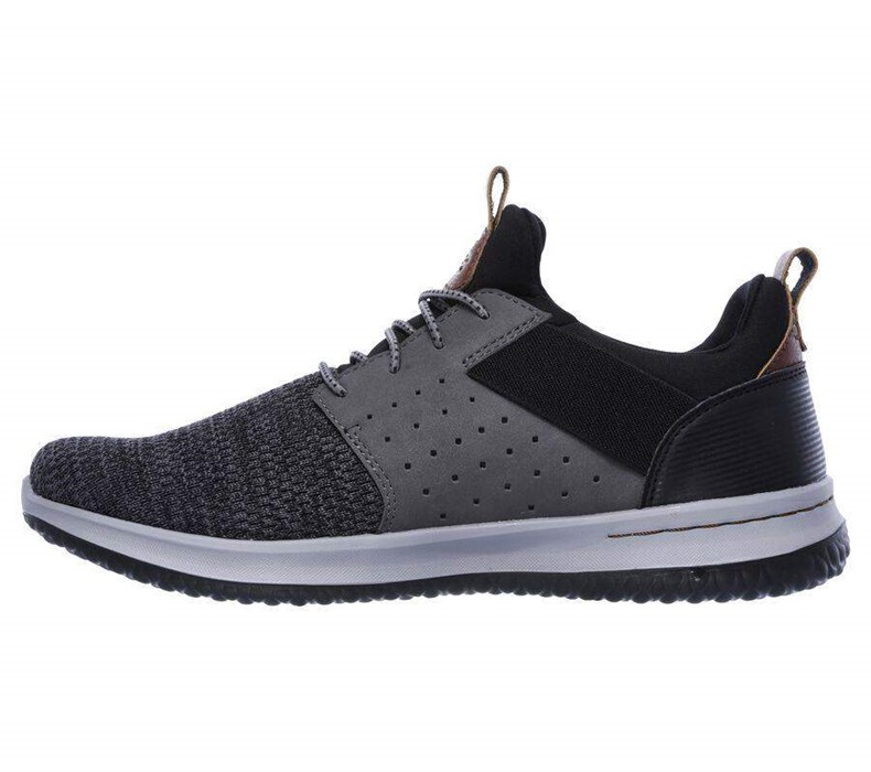 Pánské Mokasíny Skechers Delson - Camben Šedé | NJHGBKL-82