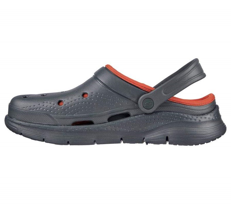 Pánské Mokasíny Skechers Foamies: Arch Fit Podšité - Chillaxing Olivy Zelené | ZUQIXJM-28