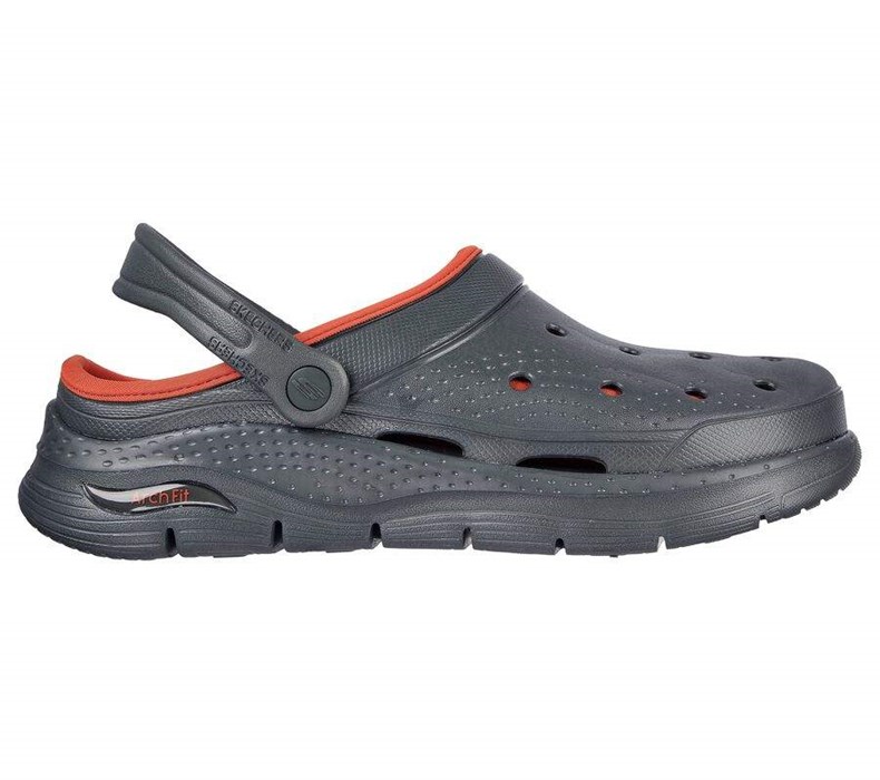 Pánské Mokasíny Skechers Foamies: Arch Fit Podšité - Chillaxing Olivy Zelené | ZUQIXJM-28