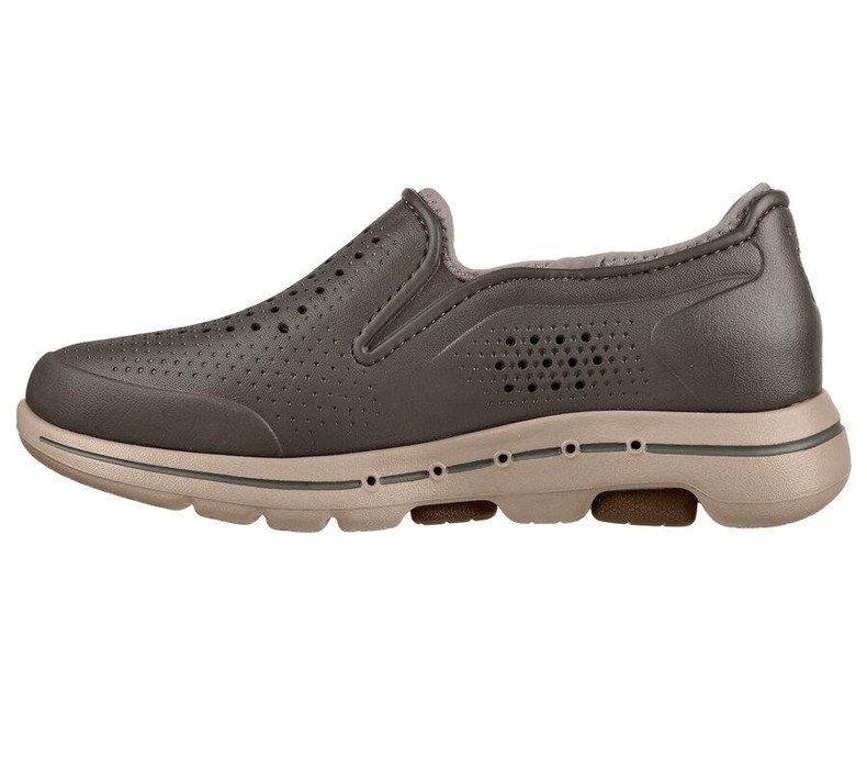 Pánské Mokasíny Skechers Foamies: GO WALK 5 Podšité - Get Warm Hnědé | XJVYEMF-68