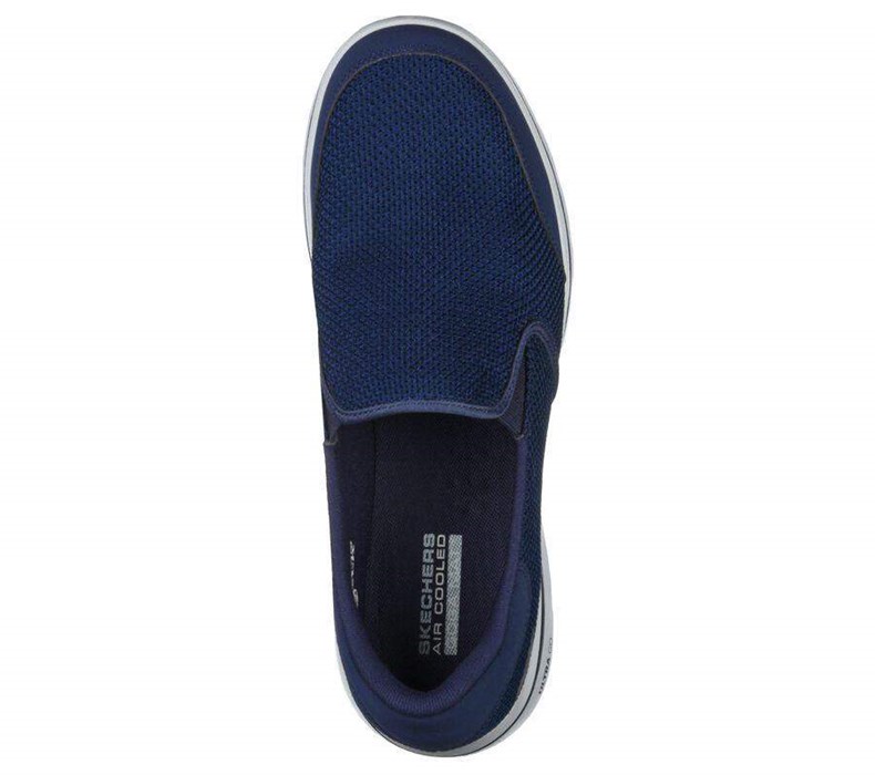 Pánské Mokasíny Skechers GOwalk 5 - Beeline Tmavě Blankyt | YPSTFEO-95