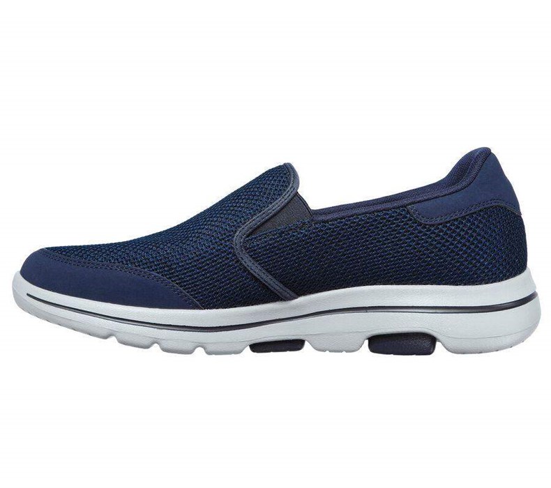 Pánské Mokasíny Skechers GOwalk 5 - Beeline Tmavě Blankyt | YPSTFEO-95