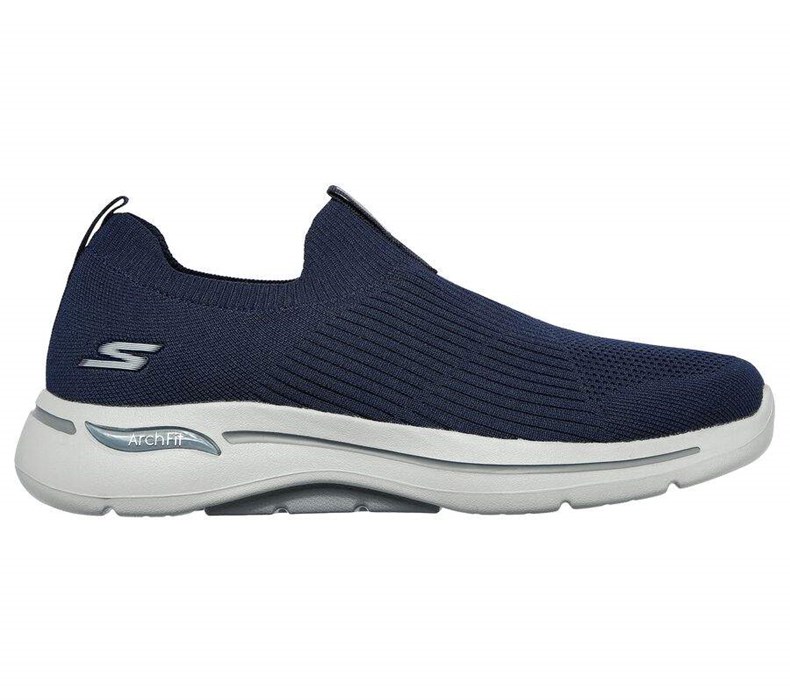 Pánské Mokasíny Skechers GOwalk Arch Fit - Iconic Tmavě Blankyt | AOGKNSV-09