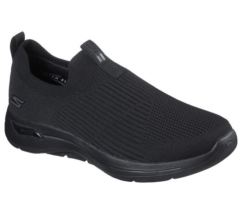 Pánské Mokasíny Skechers GOwalk Arch Fit - Iconic Černé | PHNFUTE-65