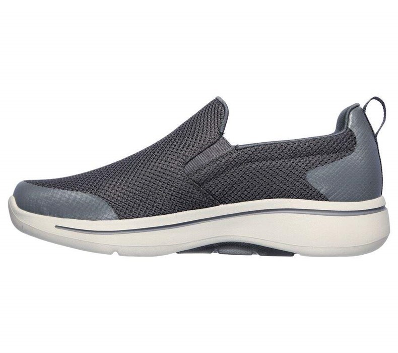 Pánské Mokasíny Skechers GOwalk Arch Fit - Togpath Šedé | QBAKHIZ-92