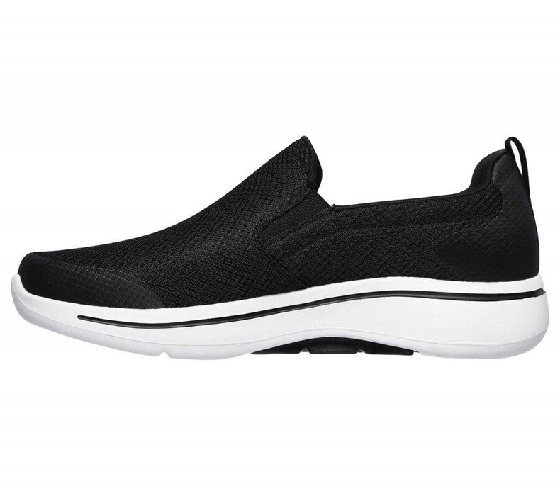 Pánské Mokasíny Skechers GOwalk Arch Fit - Togpath Černé | XGSKETP-49