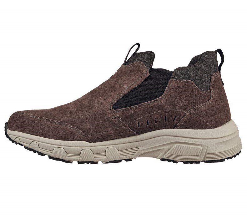 Pánské Mokasíny Skechers Oak Canyon - Bombarder Čokolády Černé | FYLDSEH-89