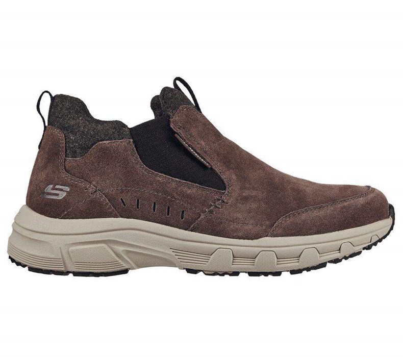 Pánské Mokasíny Skechers Oak Canyon - Bombarder Čokolády Černé | FYLDSEH-89