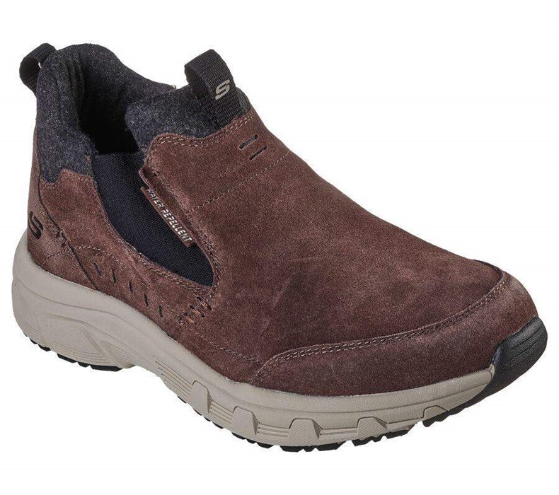 Pánské Mokasíny Skechers Oak Canyon - Bombarder Čokolády Černé | FYLDSEH-89