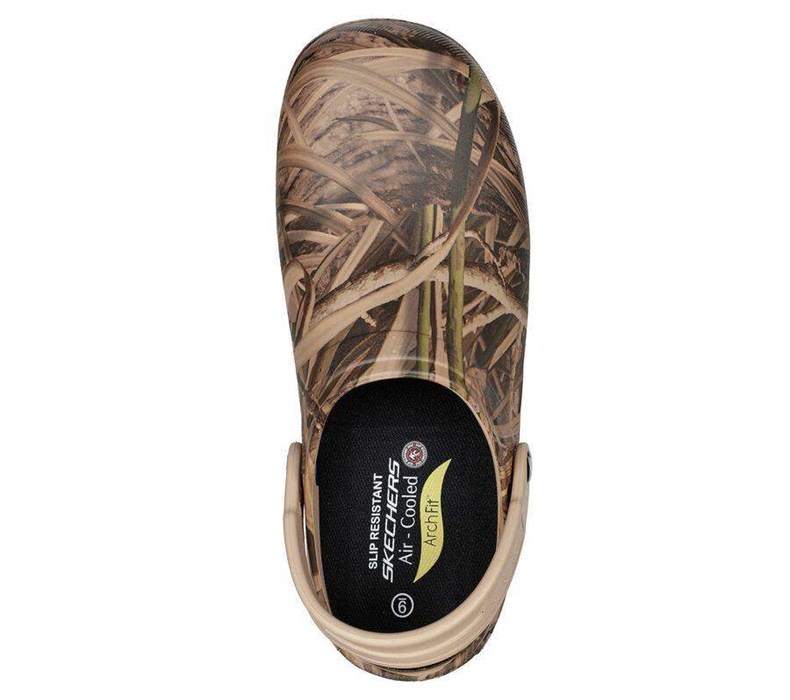 Pánské Mokasíny Skechers Pracovní Arch Fit: Riverbound SR Maskáčové | OYLJWAI-76