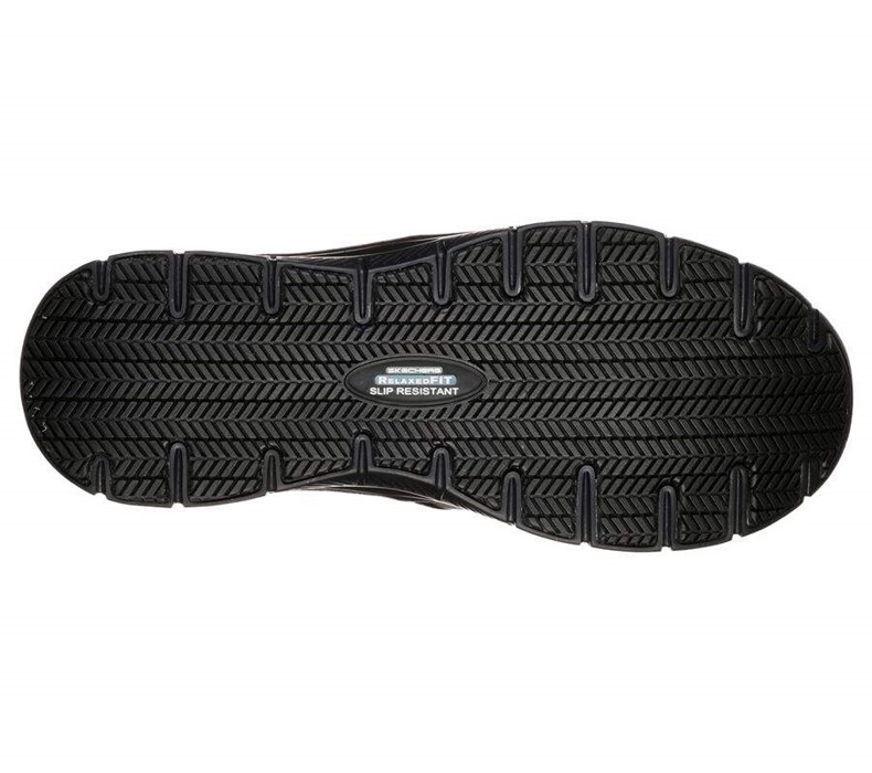 Pánské Mokasíny Skechers Pracovní Relaxed Fit: Flex Advantage SR - Bronwood Černé | NJPRAEM-54