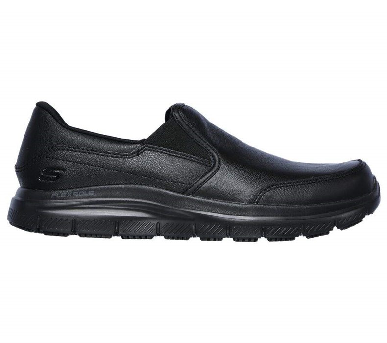 Pánské Mokasíny Skechers Pracovní Relaxed Fit: Flex Advantage SR - Bronwood Černé | NJPRAEM-54