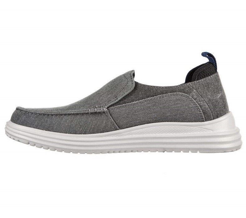 Pánské Mokasíny Skechers Proven - Evers Šedé | FPJSDBY-34