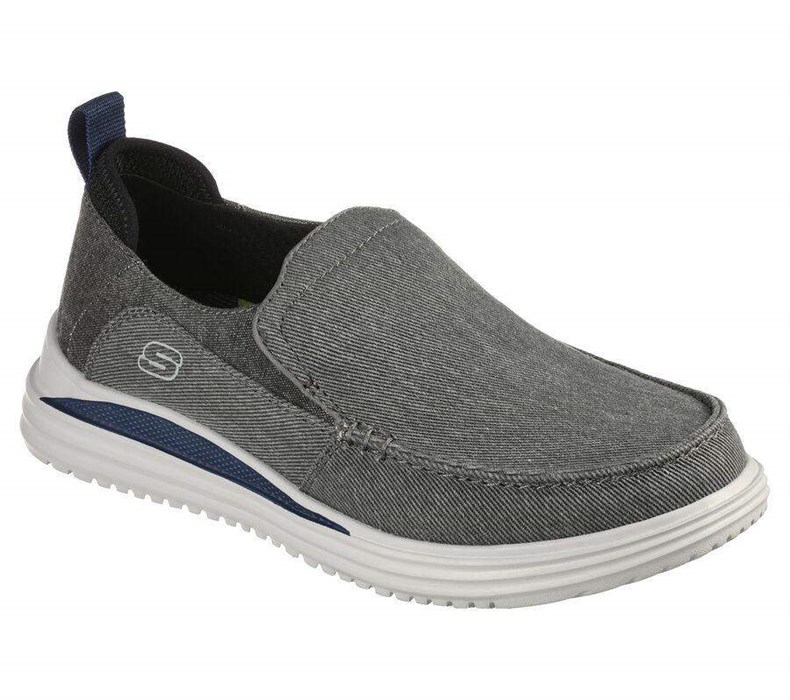 Pánské Mokasíny Skechers Proven - Evers Šedé | FPJSDBY-34