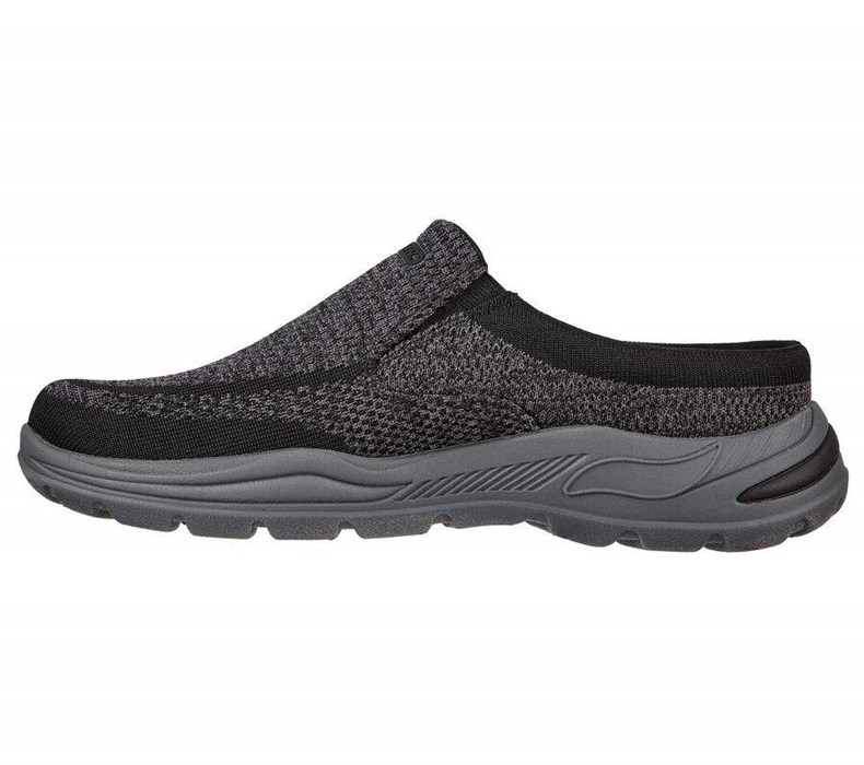 Pánské Mokasíny Skechers Relaxed Fit: Arch Fit Motley - Gonvick Černé | BUEKJTQ-25