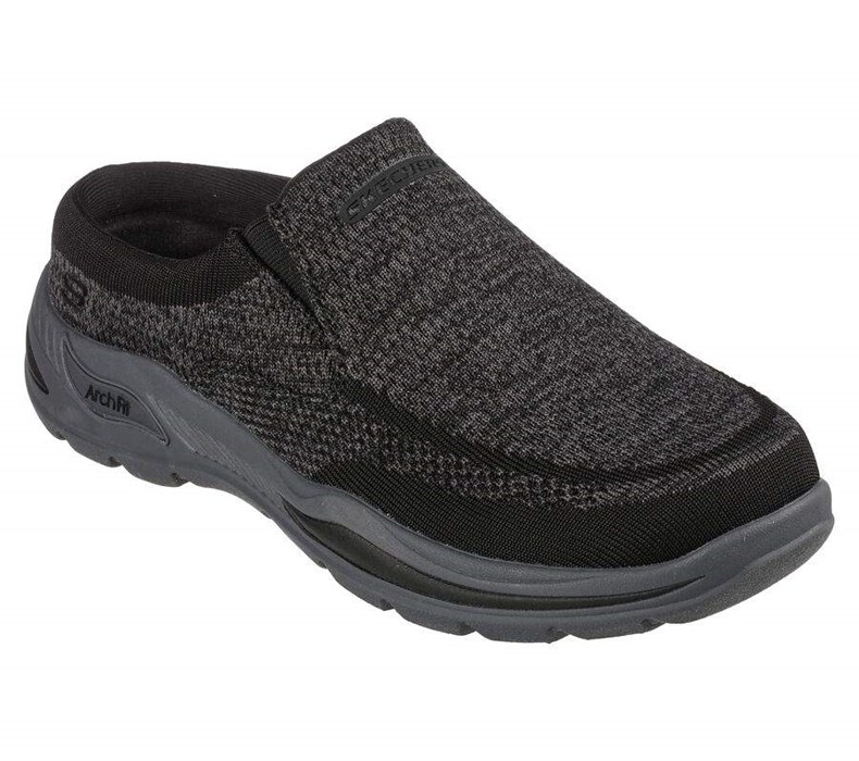 Pánské Mokasíny Skechers Relaxed Fit: Arch Fit Motley - Gonvick Černé | BUEKJTQ-25