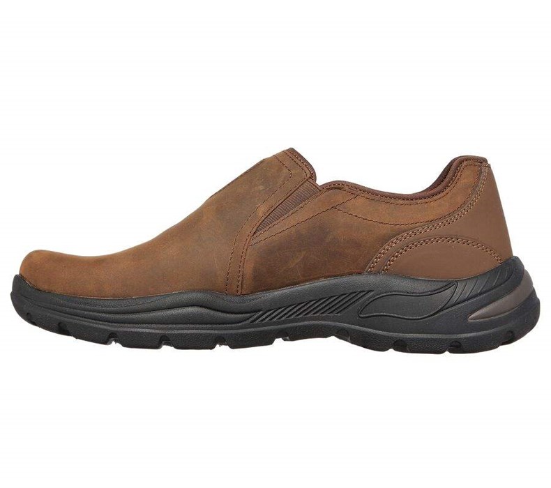 Pánské Mokasíny Skechers Relaxed Fit: Arch Fit Motley - Orago Hnědé | CUBLDMA-46