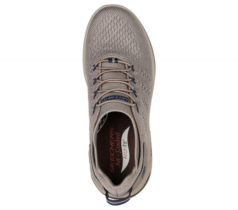 Pánské Mokasíny Skechers Relaxed Fit: Arch Fit Motley - Varsen Hnědé | MJZWLBR-37