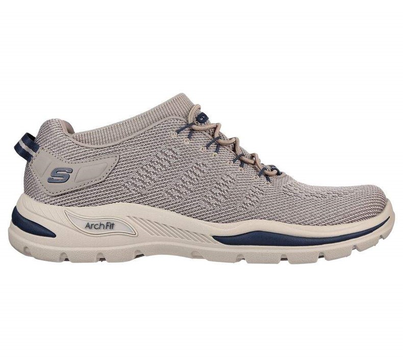 Pánské Mokasíny Skechers Relaxed Fit: Arch Fit Motley - Varsen Hnědé | MJZWLBR-37