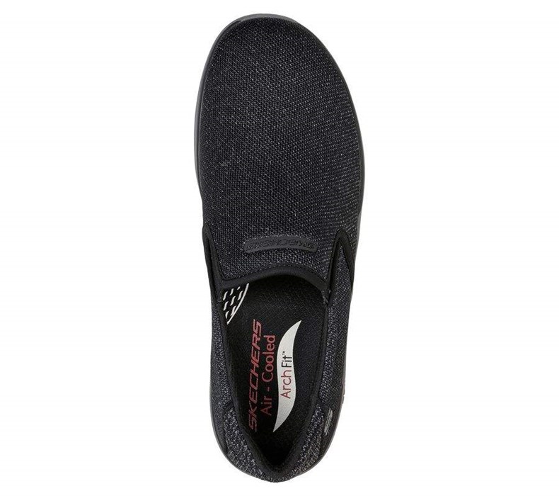 Pánské Mokasíny Skechers Relaxed Fit: Arch Fit Melo - Walcott Černé | NSIRAXQ-20