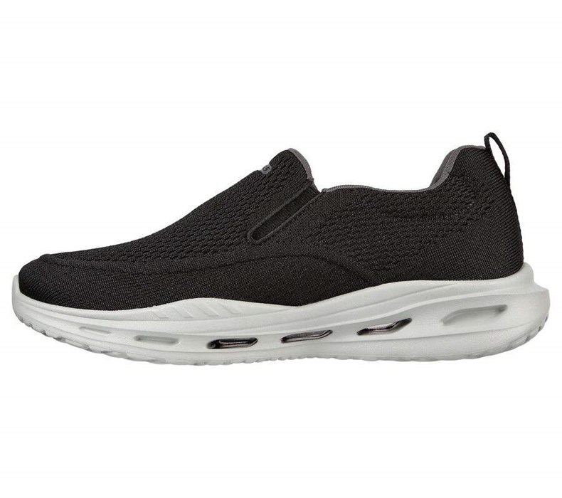 Pánské Mokasíny Skechers Relaxed Fit: Arch Fit Orvan - Gyoda Černé | SIDPHOB-30