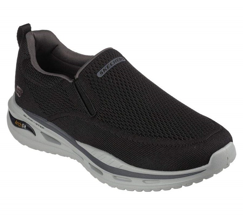 Pánské Mokasíny Skechers Relaxed Fit: Arch Fit Orvan - Gyoda Černé | SIDPHOB-30