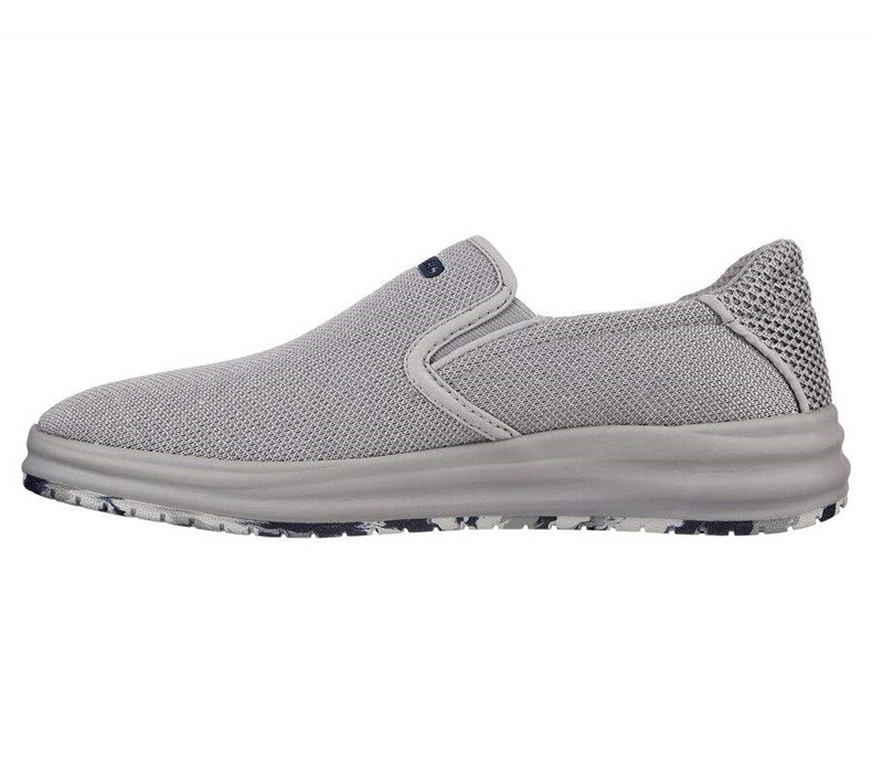 Pánské Mokasíny Skechers Relaxed Fit: Arch Fit Melo - Walcott Šedé | SLOZEWV-72