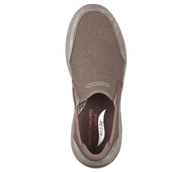 Pánské Mokasíny Skechers Relaxed Fit: Arch Fit Motley - Ratel Hnědé | VTXBZOJ-01