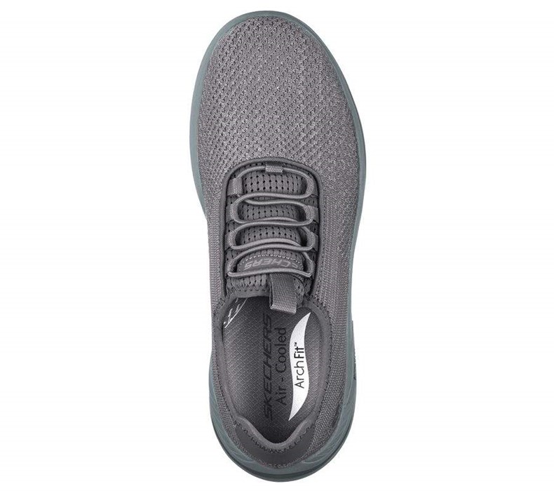 Pánské Mokasíny Skechers Relaxed Fit: Arch Fit Motley - Harkin Šedé | XMVCUYT-93