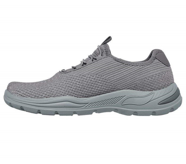 Pánské Mokasíny Skechers Relaxed Fit: Arch Fit Motley - Harkin Šedé | XMVCUYT-93