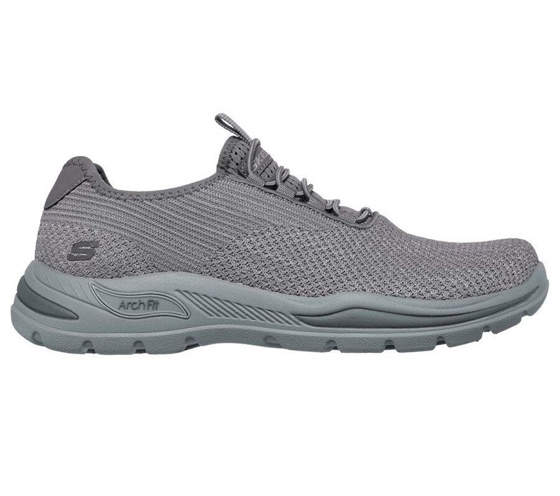 Pánské Mokasíny Skechers Relaxed Fit: Arch Fit Motley - Harkin Šedé | XMVCUYT-93