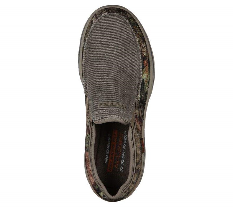 Pánské Mokasíny Skechers Relaxed Fit: Creston - Moseco Hnědé | ZVMXNJS-67