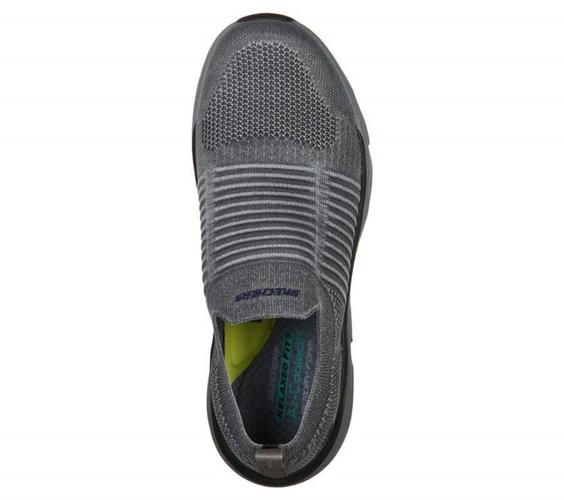 Pánské Mokasíny Skechers Relaxed Fit: Delmont - Jenko Šedé | PGQRNHO-95