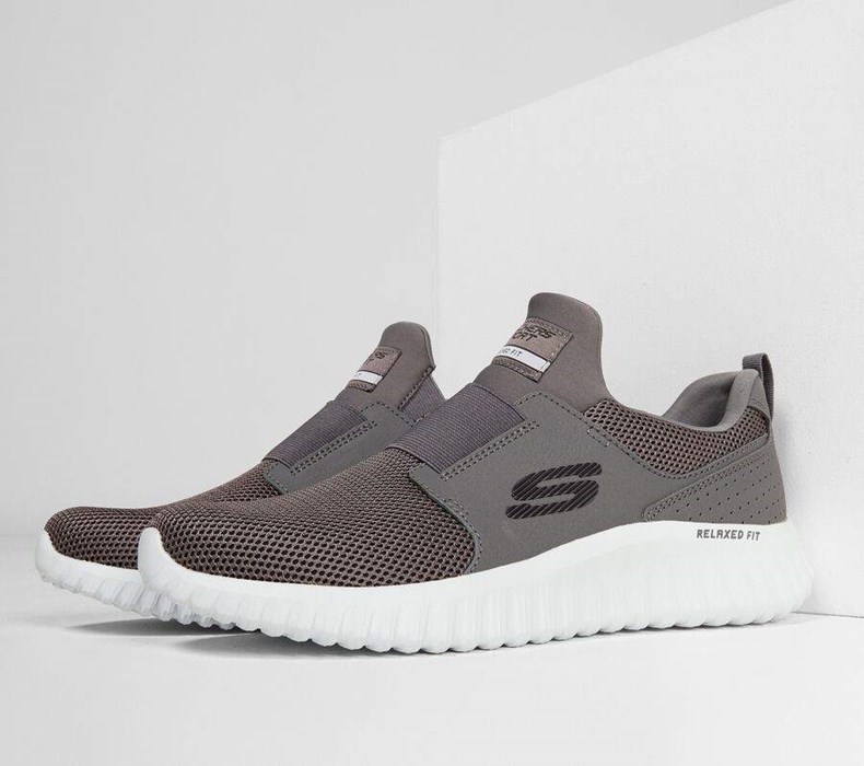 Pánské Mokasíny Skechers Relaxed Fit: Depth Charge 2.0 Šedé | RNSCVPH-61