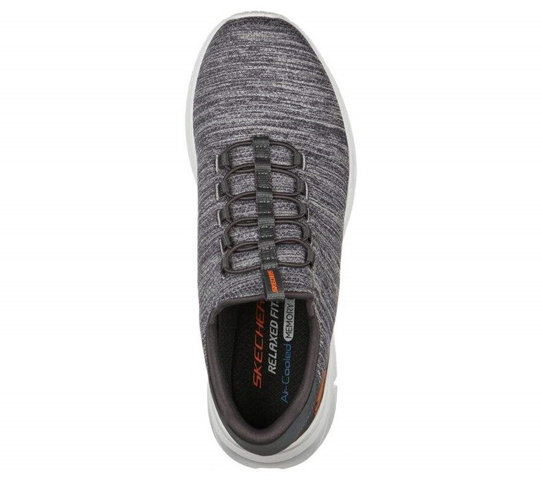 Pánské Mokasíny Skechers Relaxed Fit: Equalizer 4.0 - Voltis Šedé | QCEGVAW-83