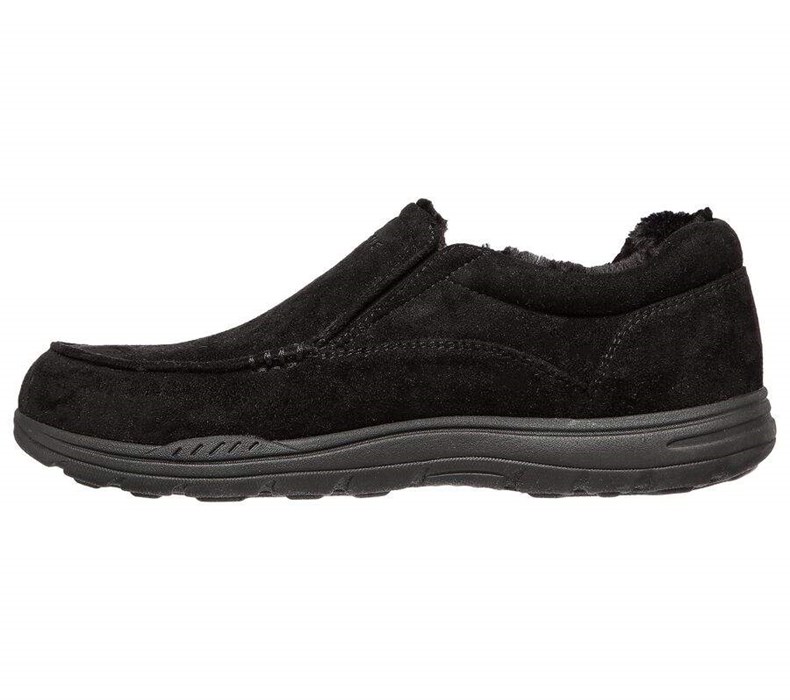 Pánské Mokasíny Skechers Relaxed Fit: Expected X - Larmen Černé | DGOMKCB-60