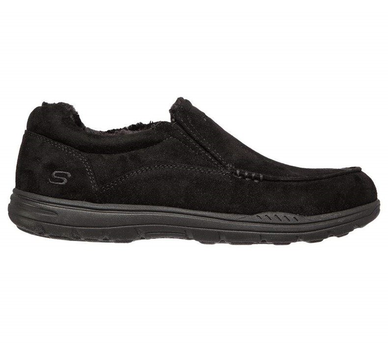 Pánské Mokasíny Skechers Relaxed Fit: Expected X - Larmen Černé | DGOMKCB-60