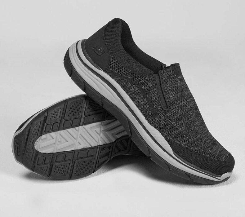 Pánské Mokasíny Skechers Relaxed Fit: Expected 2.0 - Arago EXTRA WIDE Černé | FTOYGQI-86