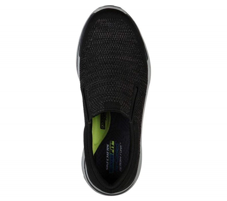 Pánské Mokasíny Skechers Relaxed Fit: Expected 2.0 - Arago EXTRA WIDE Černé | FTOYGQI-86