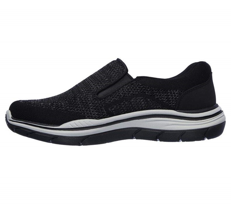 Pánské Mokasíny Skechers Relaxed Fit: Expected 2.0 - Arago EXTRA WIDE Černé | FTOYGQI-86