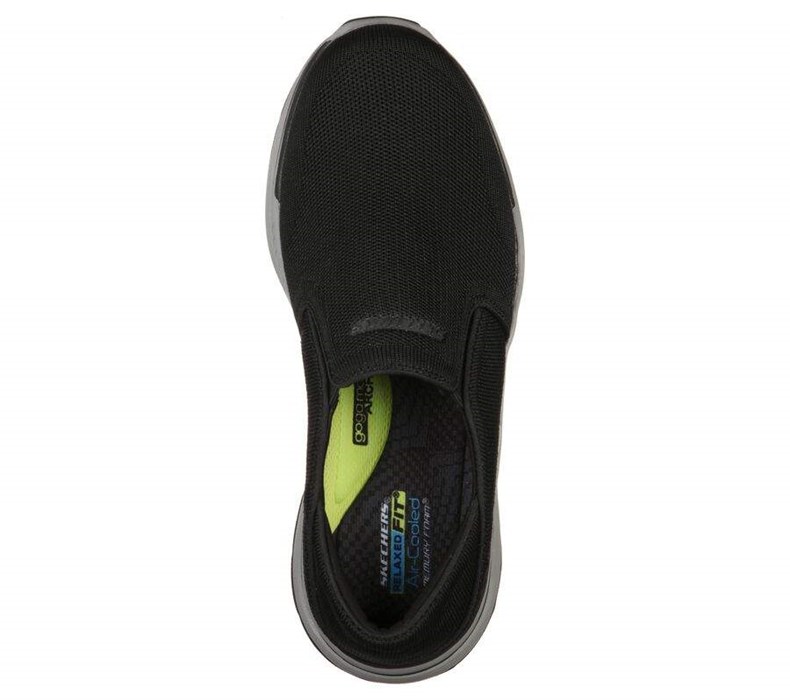 Pánské Mokasíny Skechers Relaxed Fit: Expected 2.0 - Demar Černé | NDMAFVZ-14