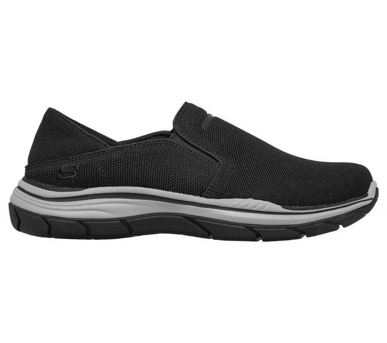 Pánské Mokasíny Skechers Relaxed Fit: Expected 2.0 - Demar Černé | NDMAFVZ-14