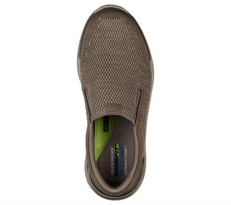 Pánské Mokasíny Skechers Relaxed Fit: Expected 2.0 - Arago EXTRA WIDE Hnědé | PZIGUVY-78