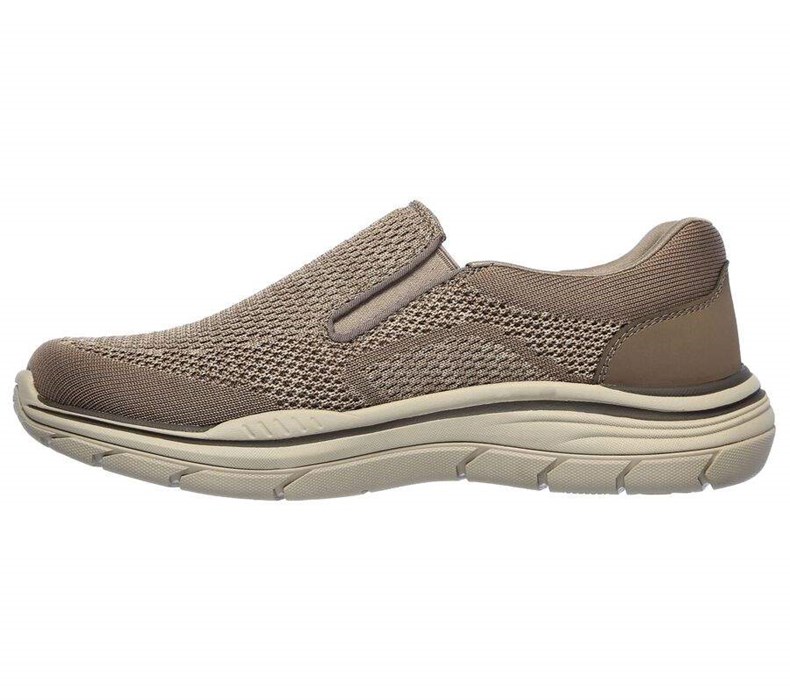 Pánské Mokasíny Skechers Relaxed Fit: Expected 2.0 - Arago EXTRA WIDE Hnědé | PZIGUVY-78