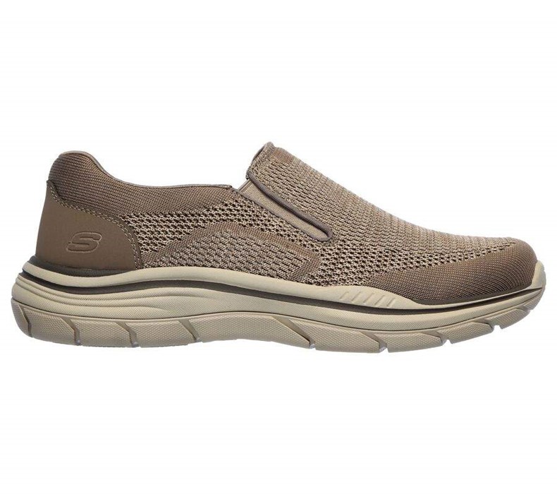 Pánské Mokasíny Skechers Relaxed Fit: Expected 2.0 - Arago EXTRA WIDE Hnědé | PZIGUVY-78