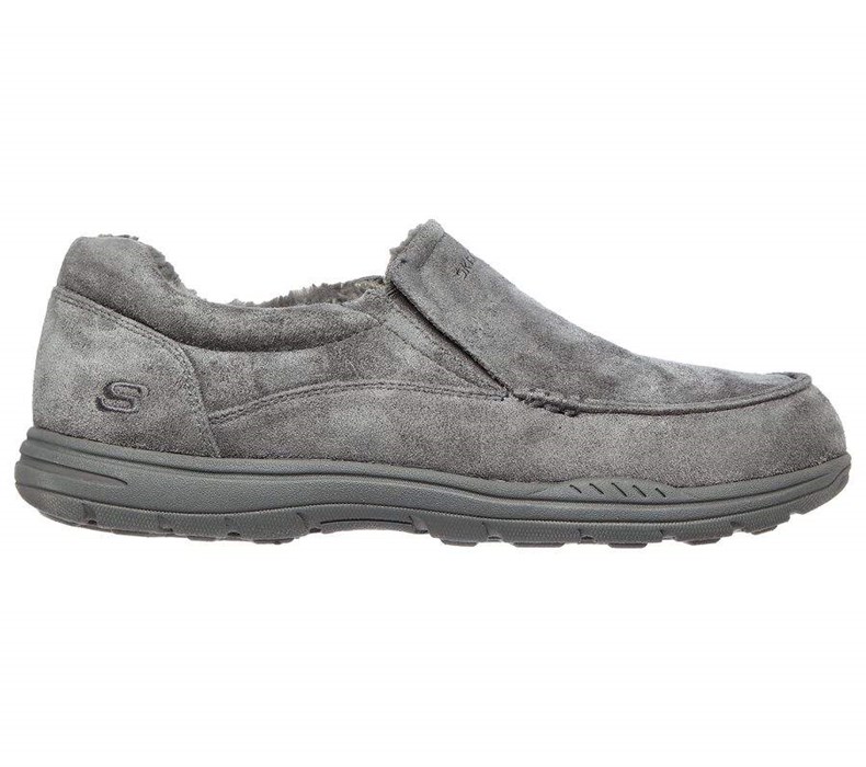 Pánské Mokasíny Skechers Relaxed Fit: Expected X - Larmen Šedé | WOQXNHP-04