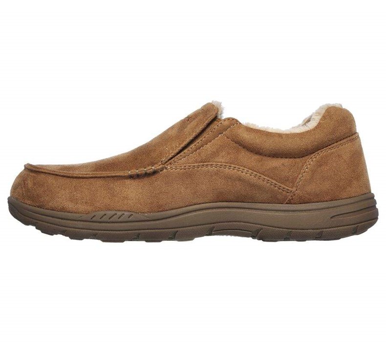 Pánské Mokasíny Skechers Relaxed Fit: Expected X - Larmen Hnědé | YNFSDBR-73