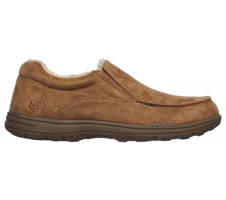 Pánské Mokasíny Skechers Relaxed Fit: Expected X - Larmen Hnědé | YNFSDBR-73